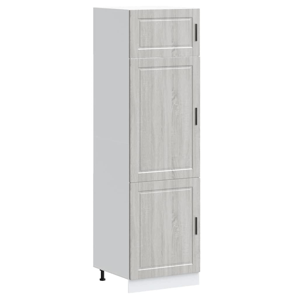 Kitchen Cupboard "Porto" Grey Sonoma Engineered Wood